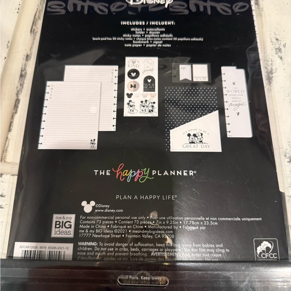 The Happy Planner Black and White Office Calendar